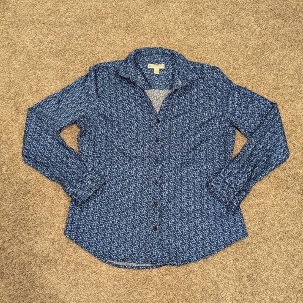 Dana Buchman Women’s Long Sleeve Patterned Button-Up